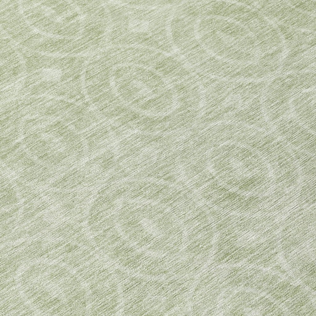 LOOMLAN Rugs Zafrine Green Washable Indoor-Outdoor Rug