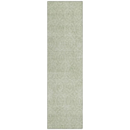 LOOMLAN Rugs Zafrine Green Washable Indoor-Outdoor Rug