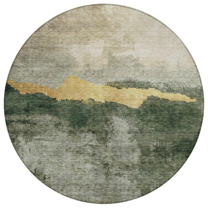 LOOMLAN Rugs Zailor Fern Washable Indoor-Outdoor Rug