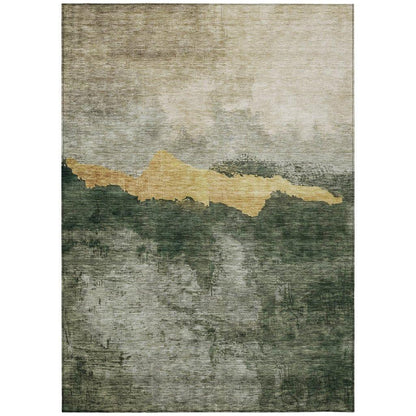 LOOMLAN Rugs Zailor Fern Washable Indoor-Outdoor Rug