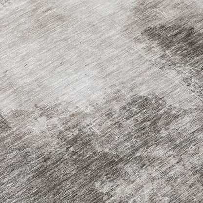 LOOMLAN Rugs Zailor Gray Washable Indoor-Outdoor Rug