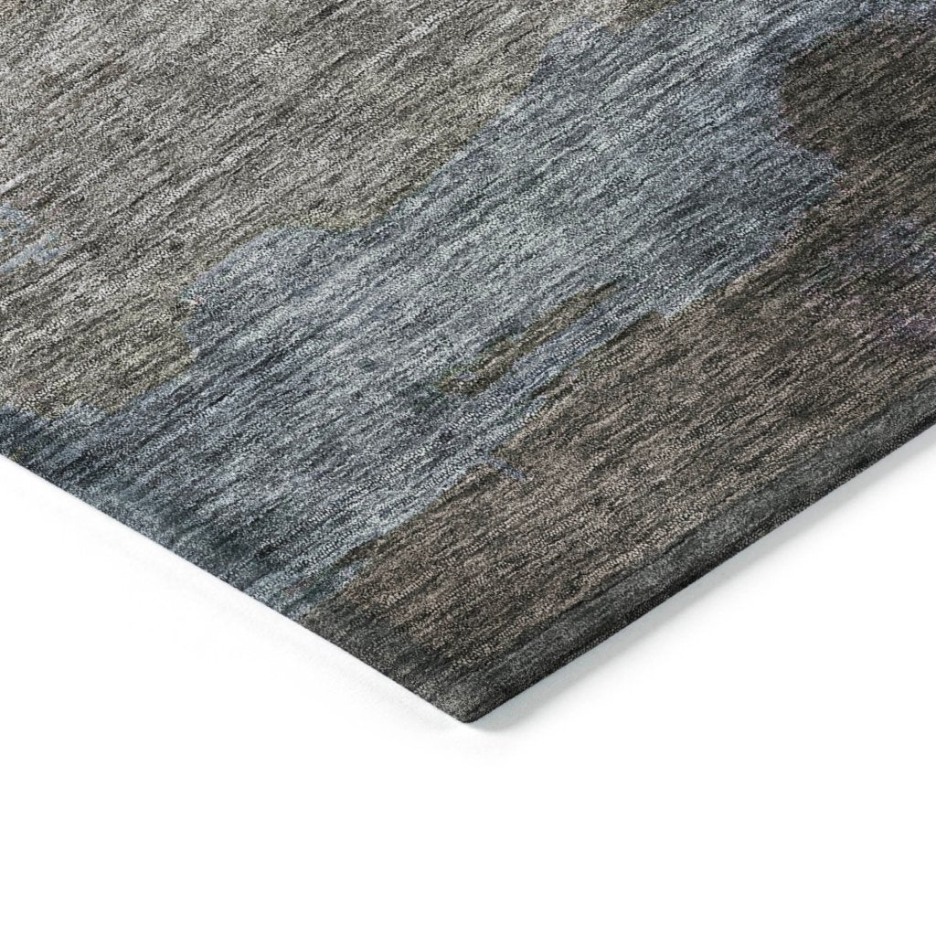 LOOMLAN Rugs Zailor Gray Washable Indoor-Outdoor Rug
