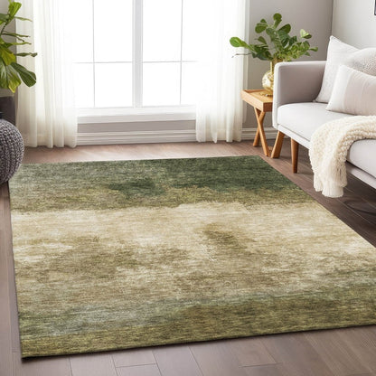 LOOMLAN Rugs Zailor Green Washable Indoor-Outdoor Rug