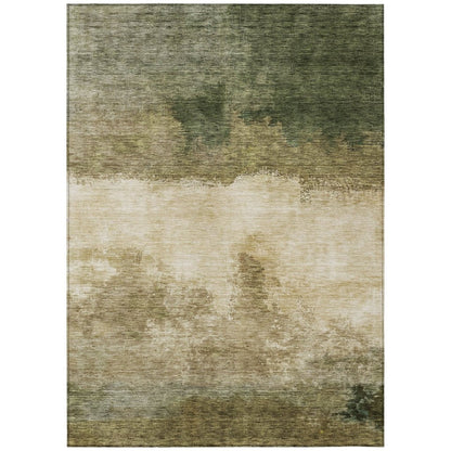LOOMLAN Rugs Zailor Green Washable Indoor-Outdoor Rug