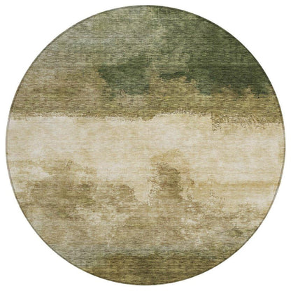LOOMLAN Rugs Zailor Green Washable Indoor-Outdoor Rug
