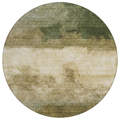 LOOMLAN Rugs Zailor Green Washable Indoor-Outdoor Rug
