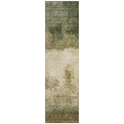 LOOMLAN Rugs Zailor Green Washable Indoor-Outdoor Rug