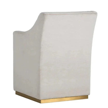 SUNPAN Zane Fabric Wheeled Dining Chair