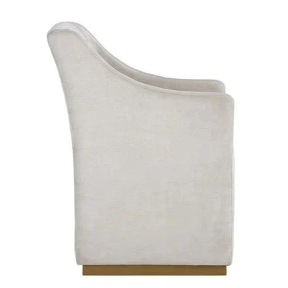 SUNPAN Zane Fabric Wheeled Dining Chair