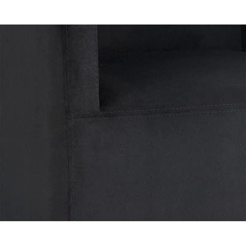SUNPAN Zane Fabric Wheeled Dining Chair