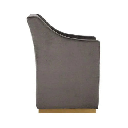 SUNPAN Zane Fabric Wheeled Dining Chair