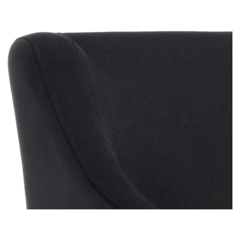 SUNPAN Zane Fabric Wheeled Dining Chair