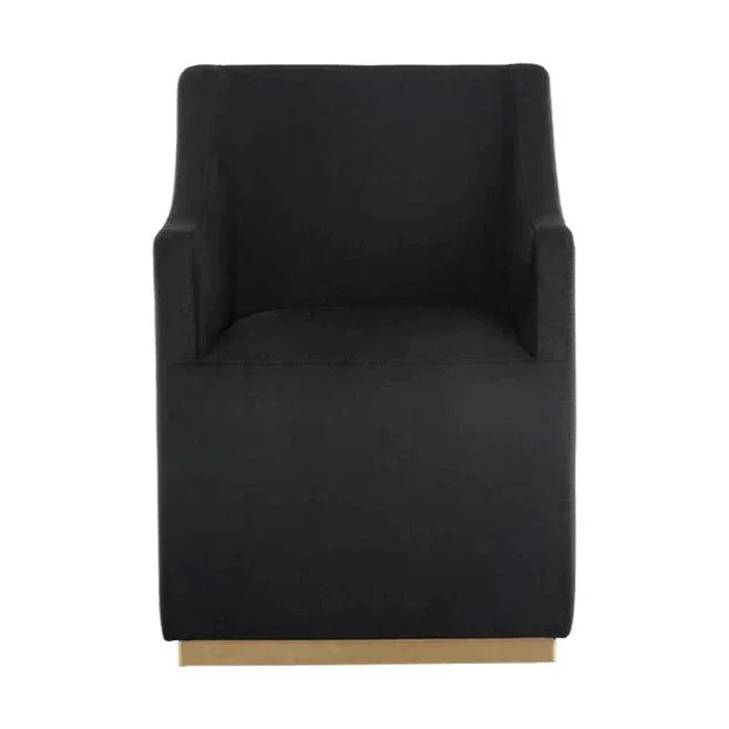 SUNPAN Zane Fabric Wheeled Dining Chair