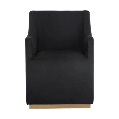 SUNPAN Zane Fabric Wheeled Dining Chair