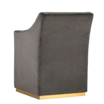 SUNPAN Zane Fabric Wheeled Dining Chair