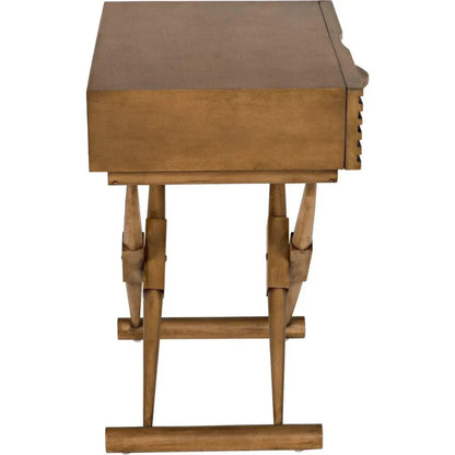 Noir Zanta Wood Rectangle Side Table
