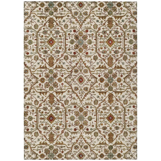 LOOMLAN Rugs Zara Ivory Washable Indoor-Outdoor Rug