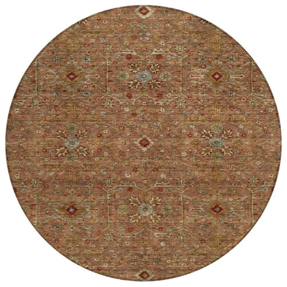 LOOMLAN Rugs Zara Orange Washable Indoor-Outdoor Rug