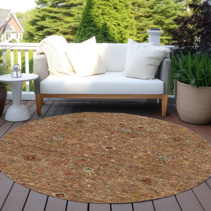 LOOMLAN Rugs Zara Orange Washable Indoor-Outdoor Rug
