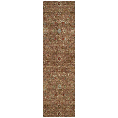 LOOMLAN Rugs Zara Orange Washable Indoor-Outdoor Rug