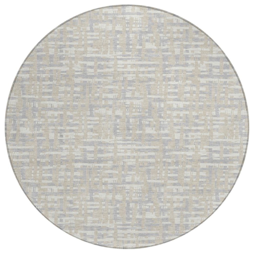 LOOMLAN Rugs Zarifa Beige Washable Indoor-Outdoor Rug