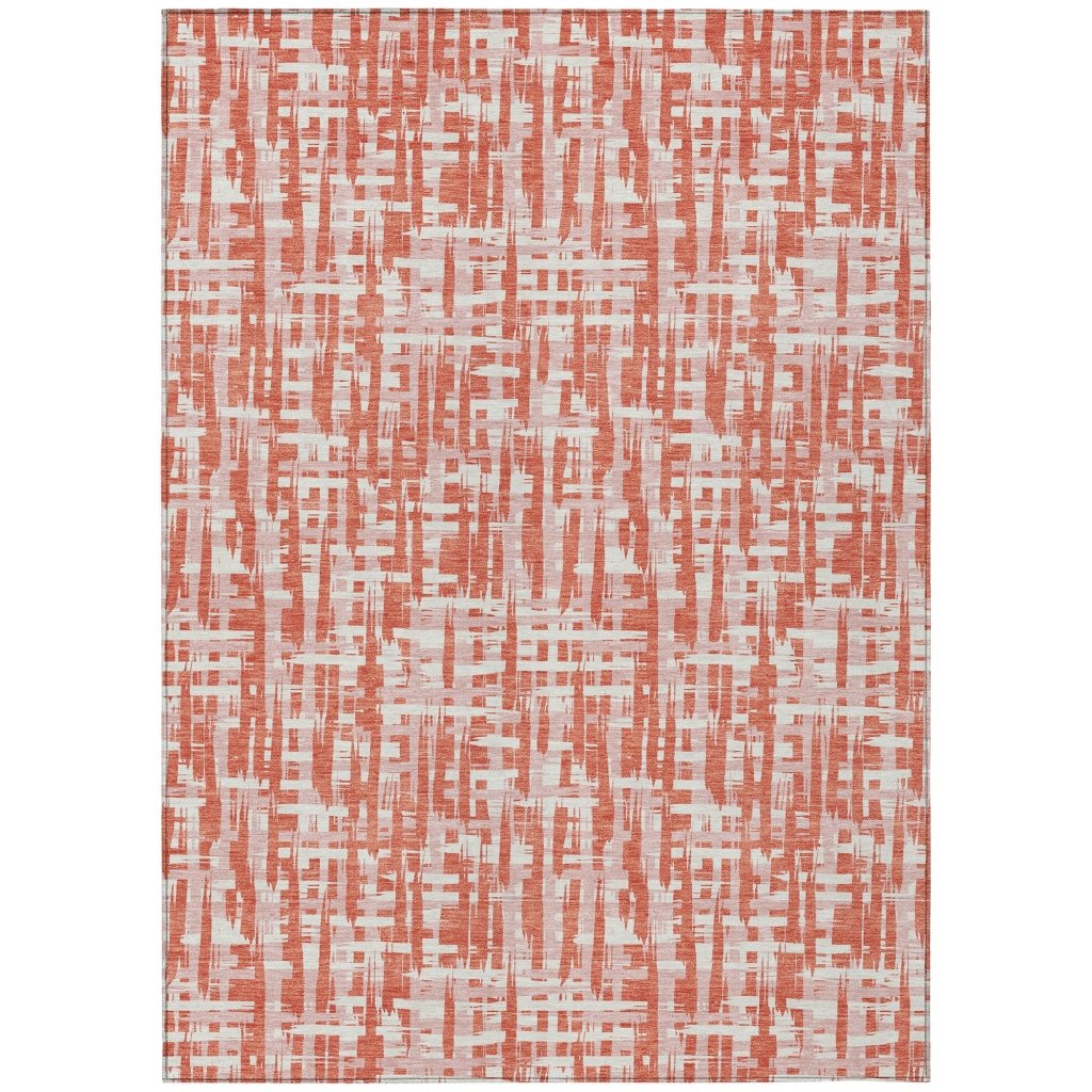LOOMLAN Rugs Zarifa Coral Washable Indoor-Outdoor Rug