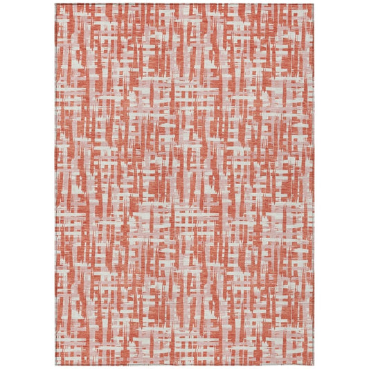 LOOMLAN Rugs Zarifa Coral Washable Indoor-Outdoor Rug