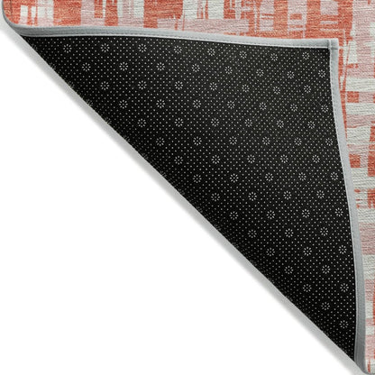 LOOMLAN Rugs Zarifa Coral Washable Indoor-Outdoor Rug