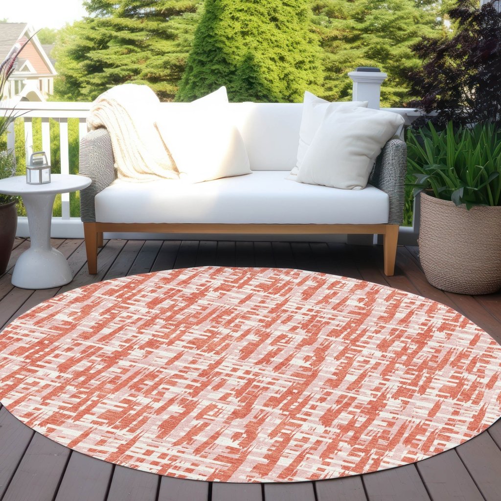 LOOMLAN Rugs Zarifa Coral Washable Indoor-Outdoor Rug