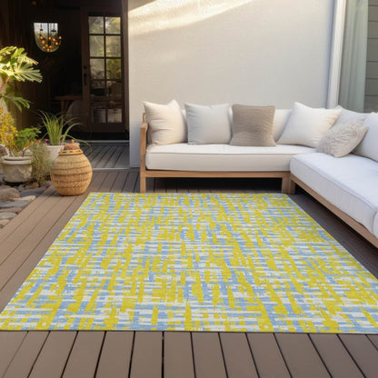 LOOMLAN Rugs Zarifa Gold Washable Indoor-Outdoor Rug