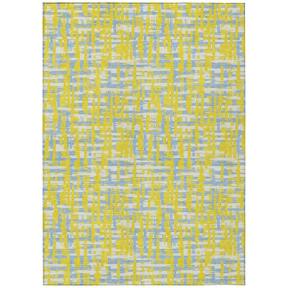 LOOMLAN Rugs Zarifa Gold Washable Indoor-Outdoor Rug