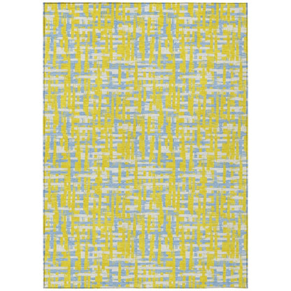 LOOMLAN Rugs Zarifa Gold Washable Indoor-Outdoor Rug