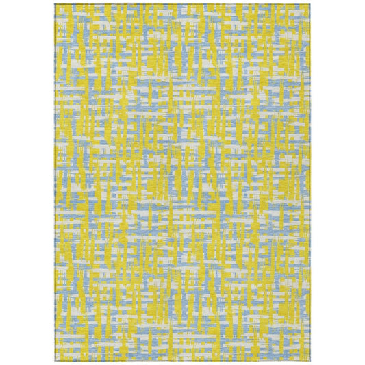 LOOMLAN Rugs Zarifa Gold Washable Indoor-Outdoor Rug