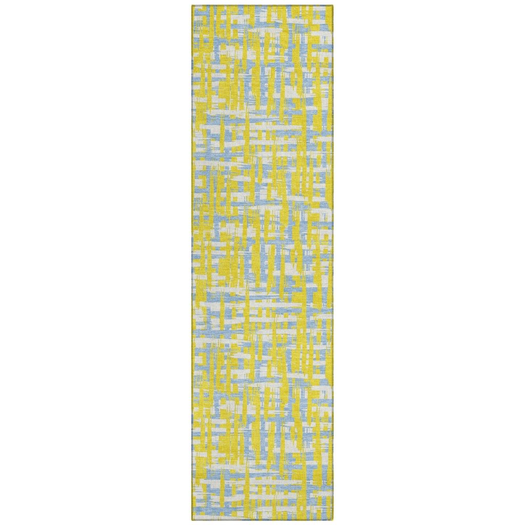 LOOMLAN Rugs Zarifa Gold Washable Indoor-Outdoor Rug
