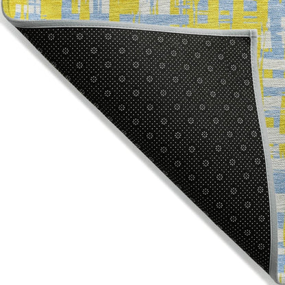 LOOMLAN Rugs Zarifa Gold Washable Indoor-Outdoor Rug