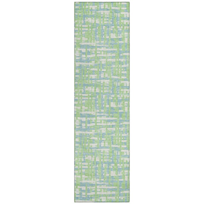 LOOMLAN Rugs Zarifa Green Washable Indoor-Outdoor Rug