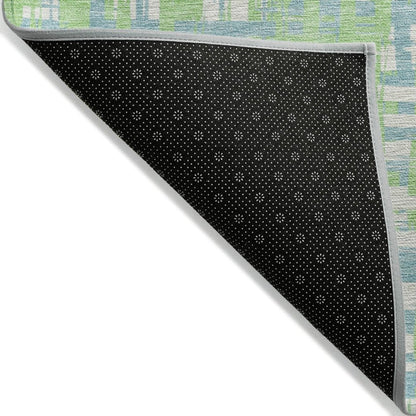 LOOMLAN Rugs Zarifa Green Washable Indoor-Outdoor Rug