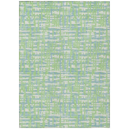 LOOMLAN Rugs Zarifa Green Washable Indoor-Outdoor Rug