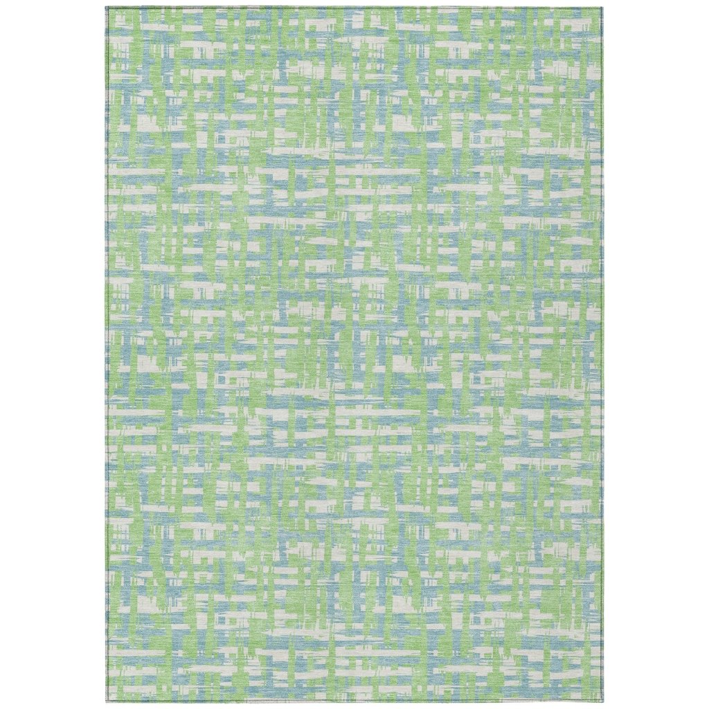 LOOMLAN Rugs Zarifa Green Washable Indoor-Outdoor Rug