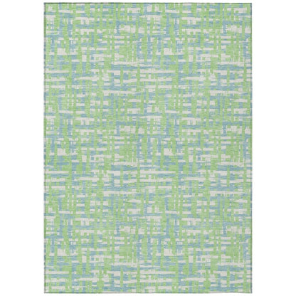 LOOMLAN Rugs Zarifa Green Washable Indoor-Outdoor Rug