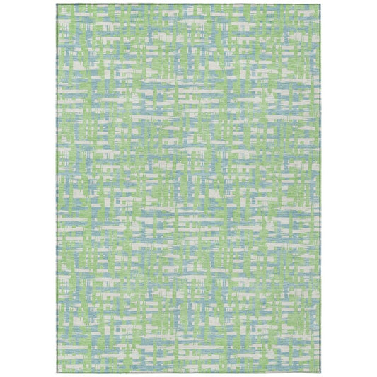 LOOMLAN Rugs Zarifa Green Washable Indoor-Outdoor Rug