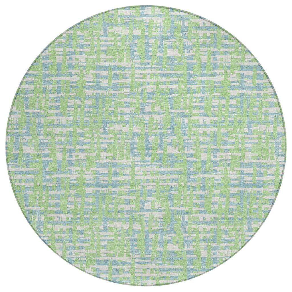 LOOMLAN Rugs Zarifa Green Washable Indoor-Outdoor Rug