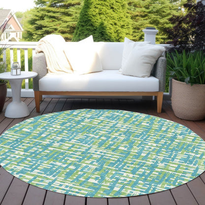 Zarifa Teal Washable Indoor - Outdoor Rug - LOOMLAN - LOOMLAN Rugs - Outdoor Rugs