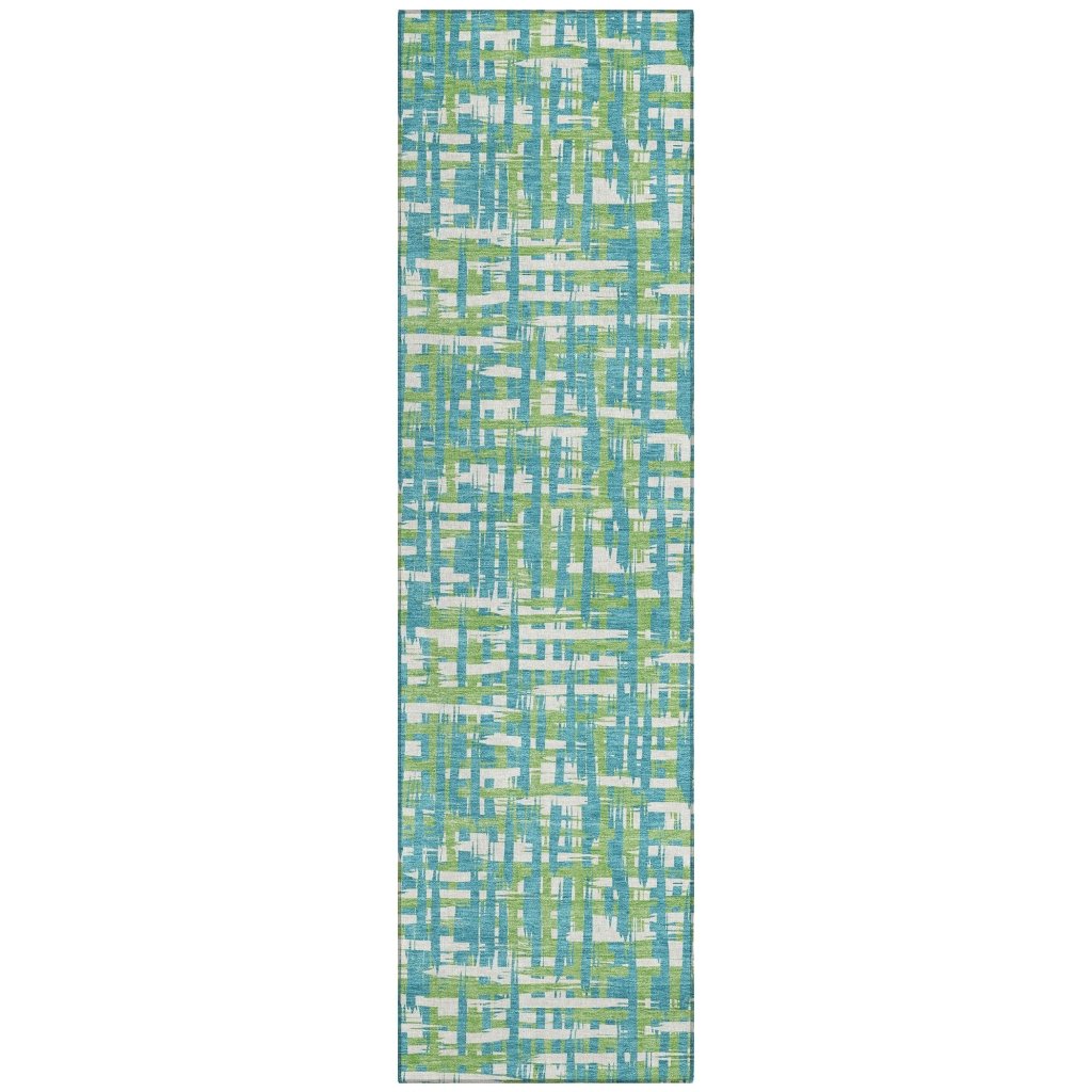 Zarifa Teal Washable Indoor - Outdoor Rug - LOOMLAN - LOOMLAN Rugs - Outdoor Rugs