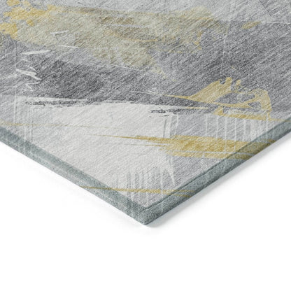 LOOMLAN Rugs Zarinae Gold Washable Indoor-Outdoor Rug