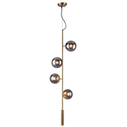 Zatara Ceiling Lamp Brass - Sideboards and Things Brand_Zuo Modern, Depth_10-20, Features_Adjustable Height, Finish_Polished, Finish_Tinted, Height_50-60, Materials_Glass, Materials_Metal, Metal Type_Steel, Product Type_Pendant, Width_10-20