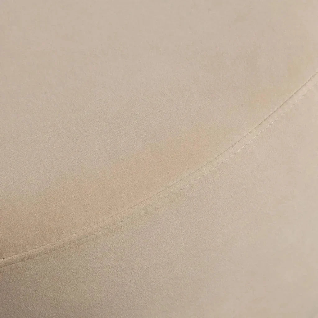 Zelda RF Curved Light Camel Performance Velvet Chaise