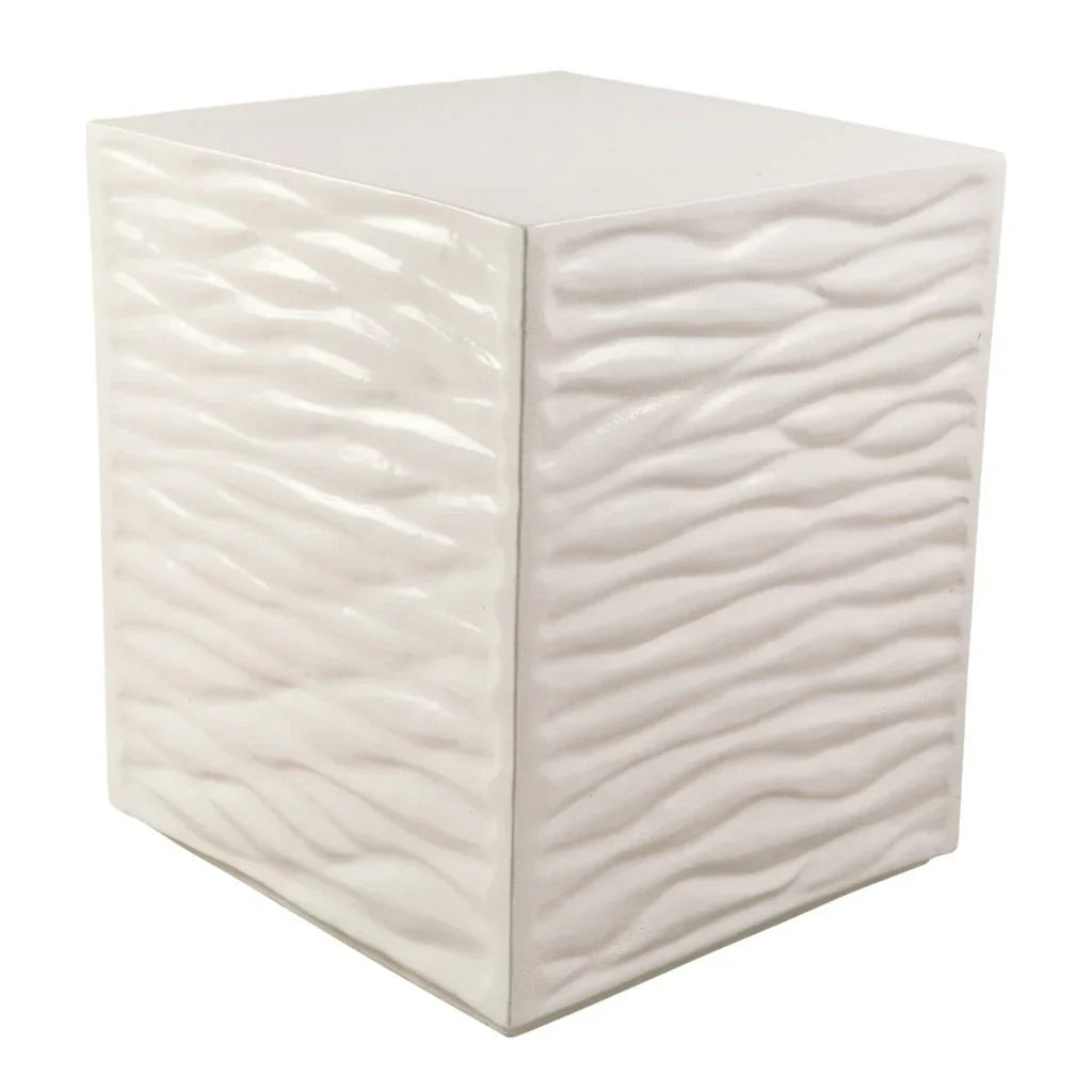 Zen Ceramic Square Garden Stool