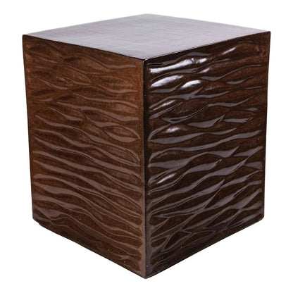 Zen Ceramic Square Garden Stool