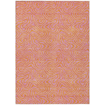 Zena Pink Washable Indoor - Outdoor Rug - LOOMLAN - LOOMLAN Rugs - Outdoor Rugs